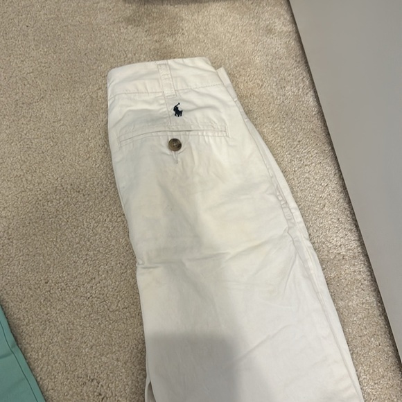 Polo dress pants boys- white and sage green - Picture 4 of 7